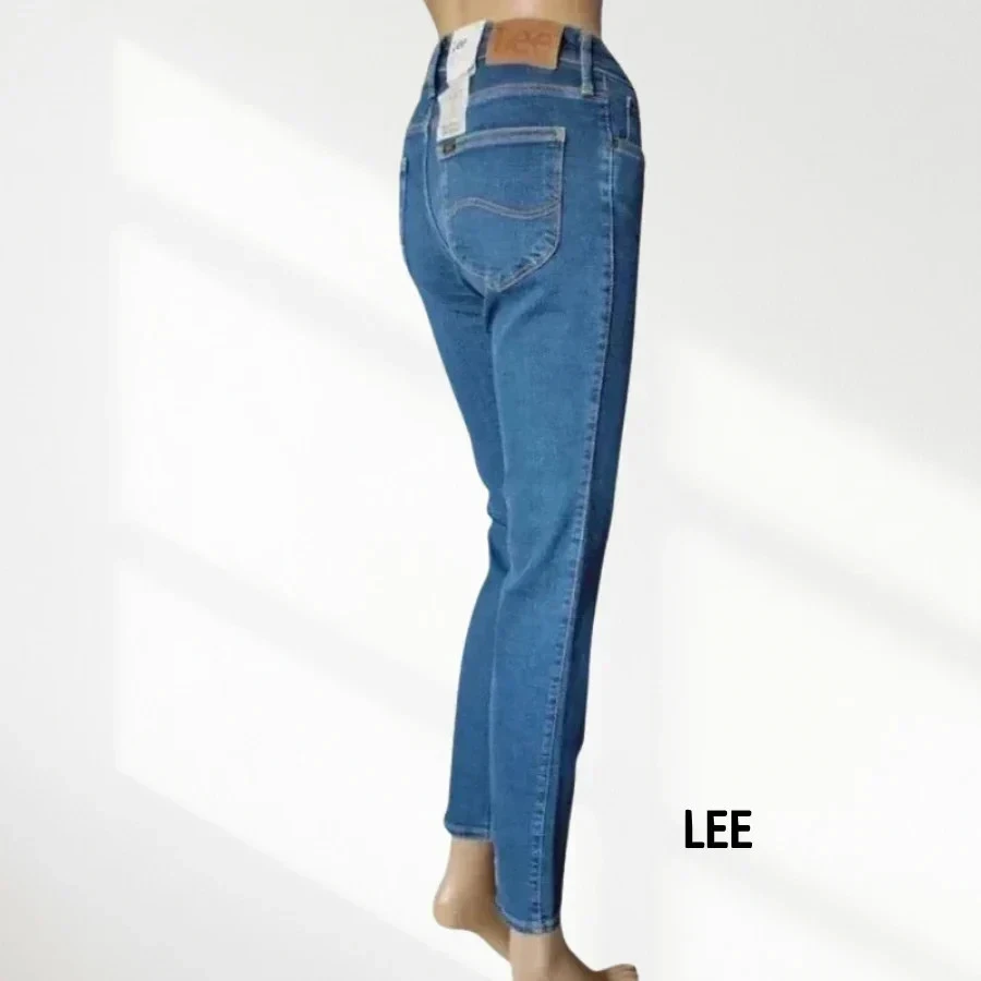 Jean neuf LEE modéle elly coupe slim - taille mi-haute - extensible - bleu indigo